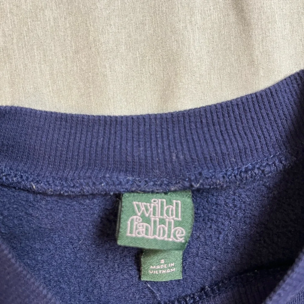 Wild Fable Navy Blue Tokyo  Sweatshirt Size Small - Picture 5 of 5